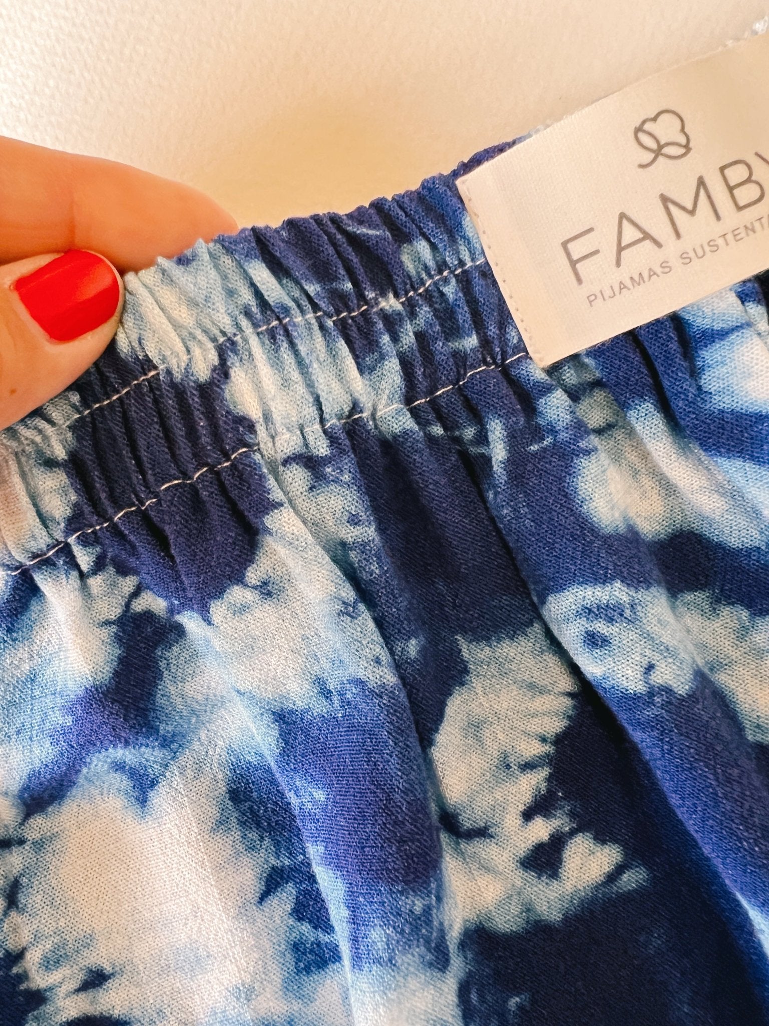 Conjunto Short Mamá e Hija Tie Dye Azul - fambypj