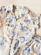 Pijama Infantil Animales del Mar Celeste - fambypj