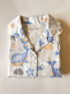 Pijama Infantil Animales del Mar Celeste - fambypj