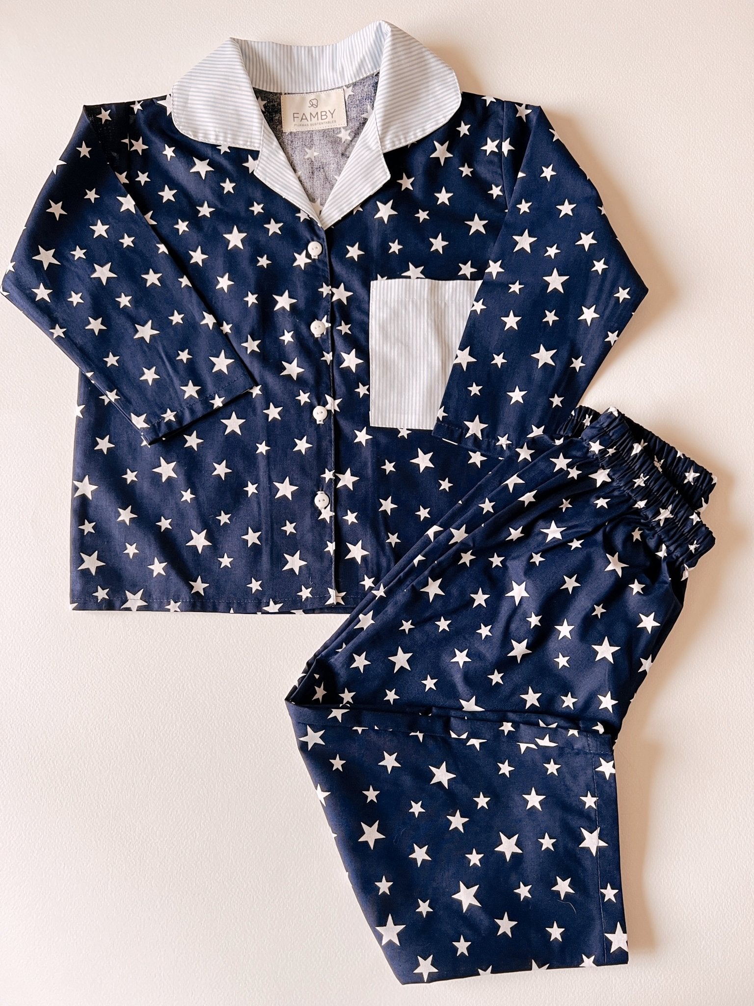 Pijama Lineas celestes y estrellas (2 versiones) - fambypj