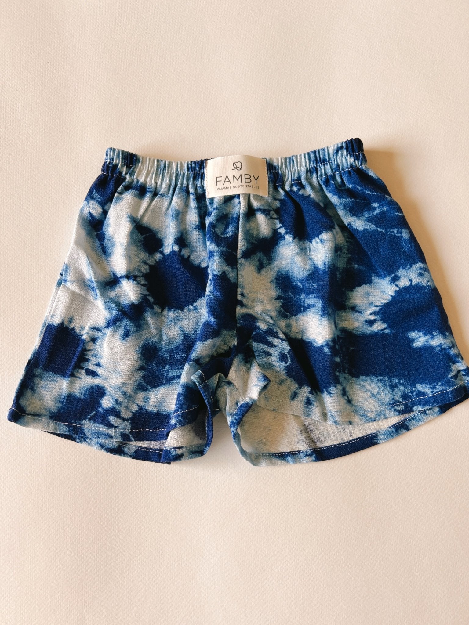 Short Infantil Tie Dye Azul - fambypj