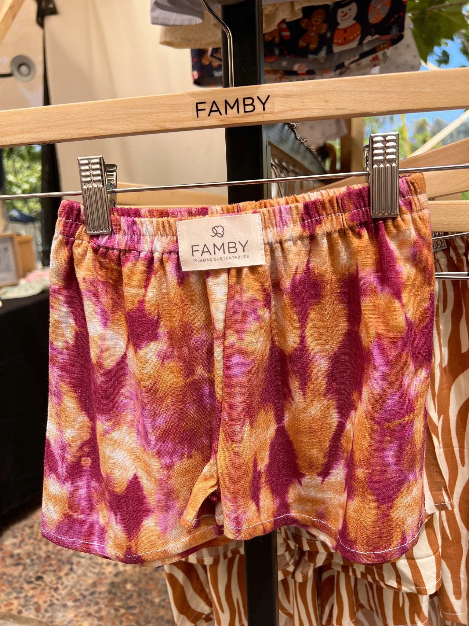 Short Infantil Tie Dye Morado - fambypj